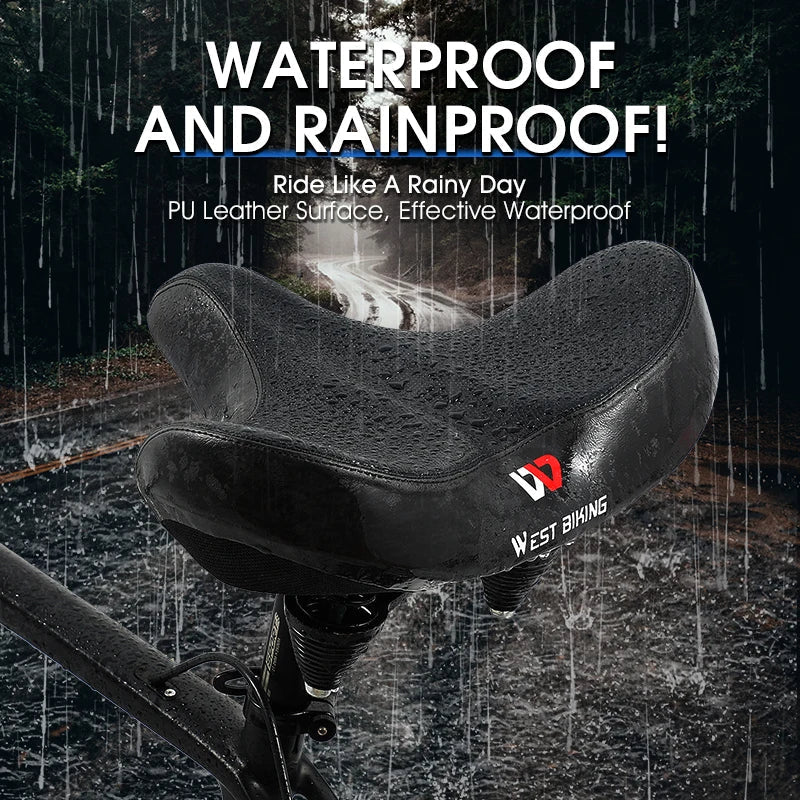 Ergonomic Bicycle Seat Cushion | Thick Saddle Pad & Breathable Design for MTB and Road Bikes | Bicycle Seats