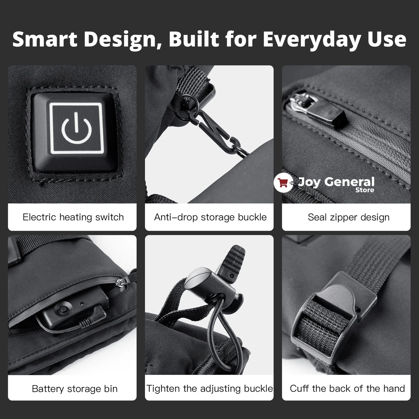 Heated Gloves for Raynaud’s & Arthritis – Rechargeable Waterproof Thermal Gloves with 3 Heat Levels for Pain Relief