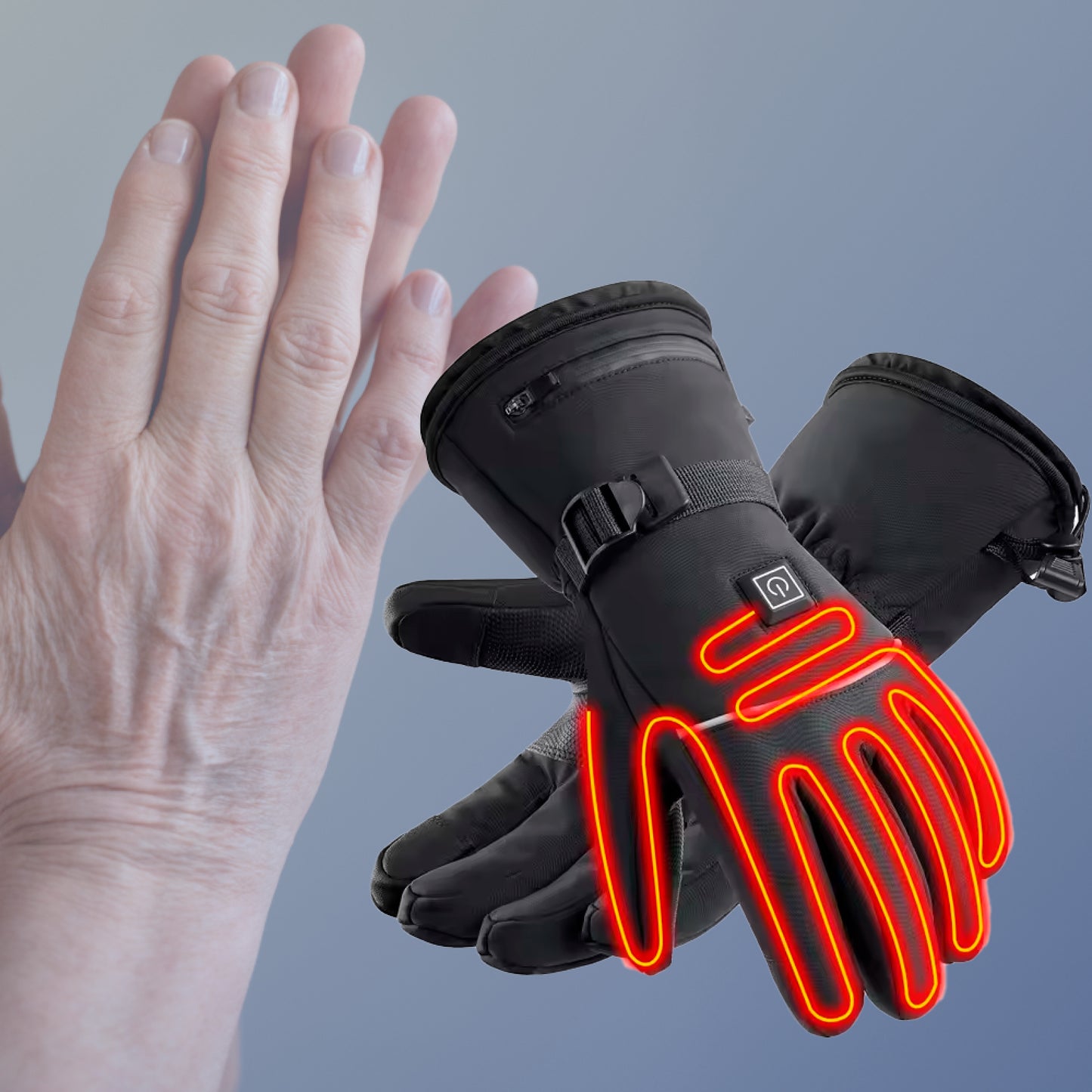 Heated Gloves for Raynaud’s & Arthritis – Rechargeable Waterproof Thermal Gloves with 3 Heat Levels for Pain Relief