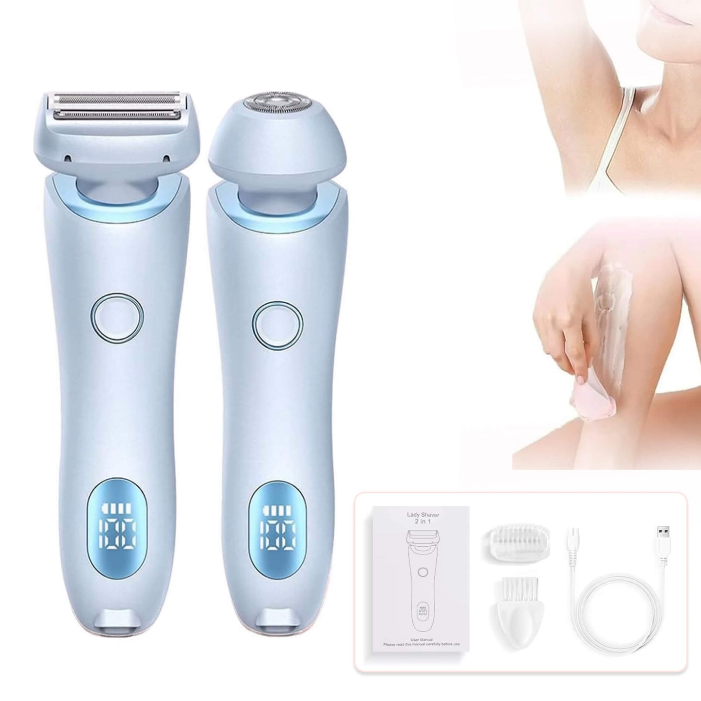 Women’s Pubic Shaver | Gentle Electric Razor for Sensitive Skin | Precise Trimming for Smooth Skin