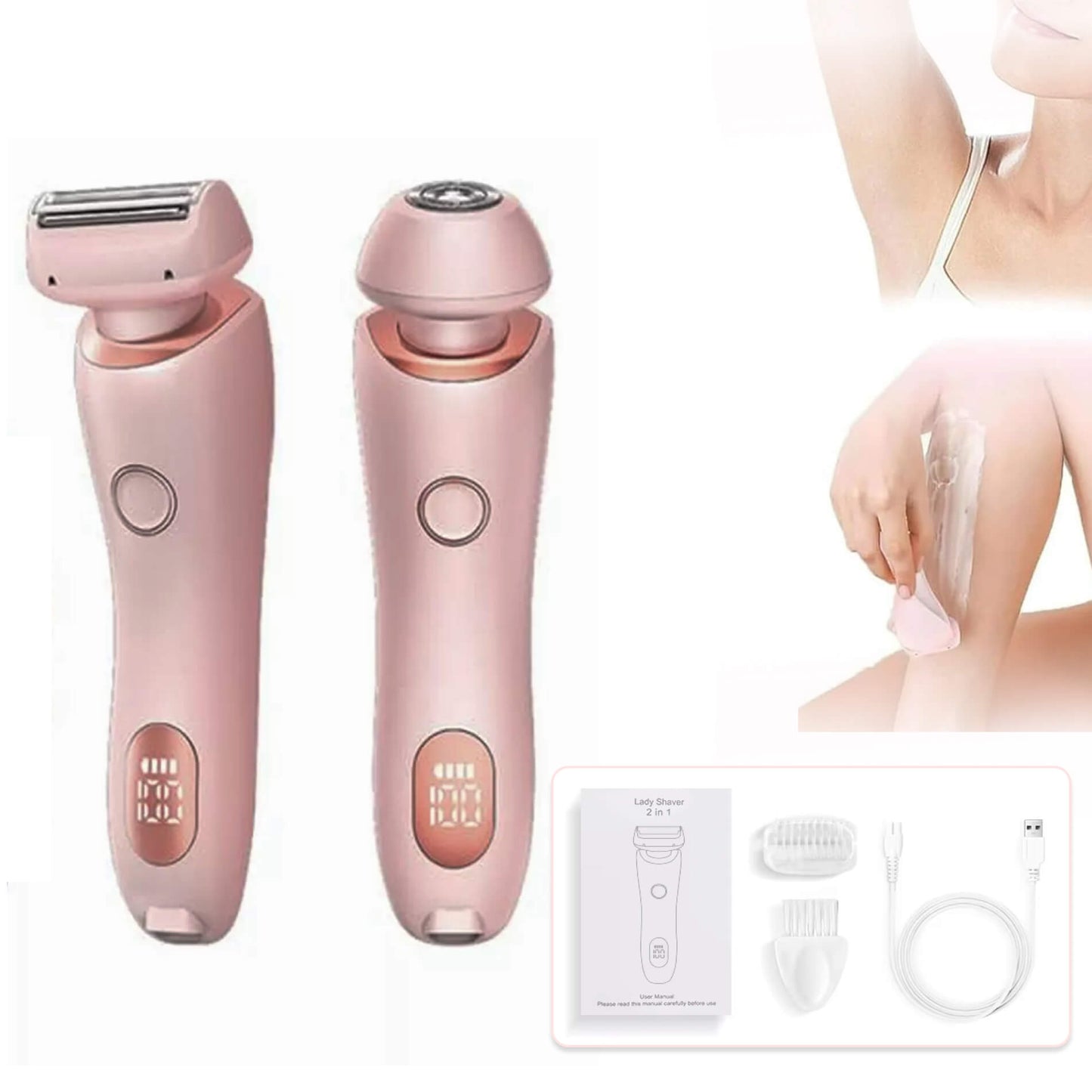 Women’s Pubic Shaver | Gentle Electric Razor for Sensitive Skin | Precise Trimming for Smooth Skin