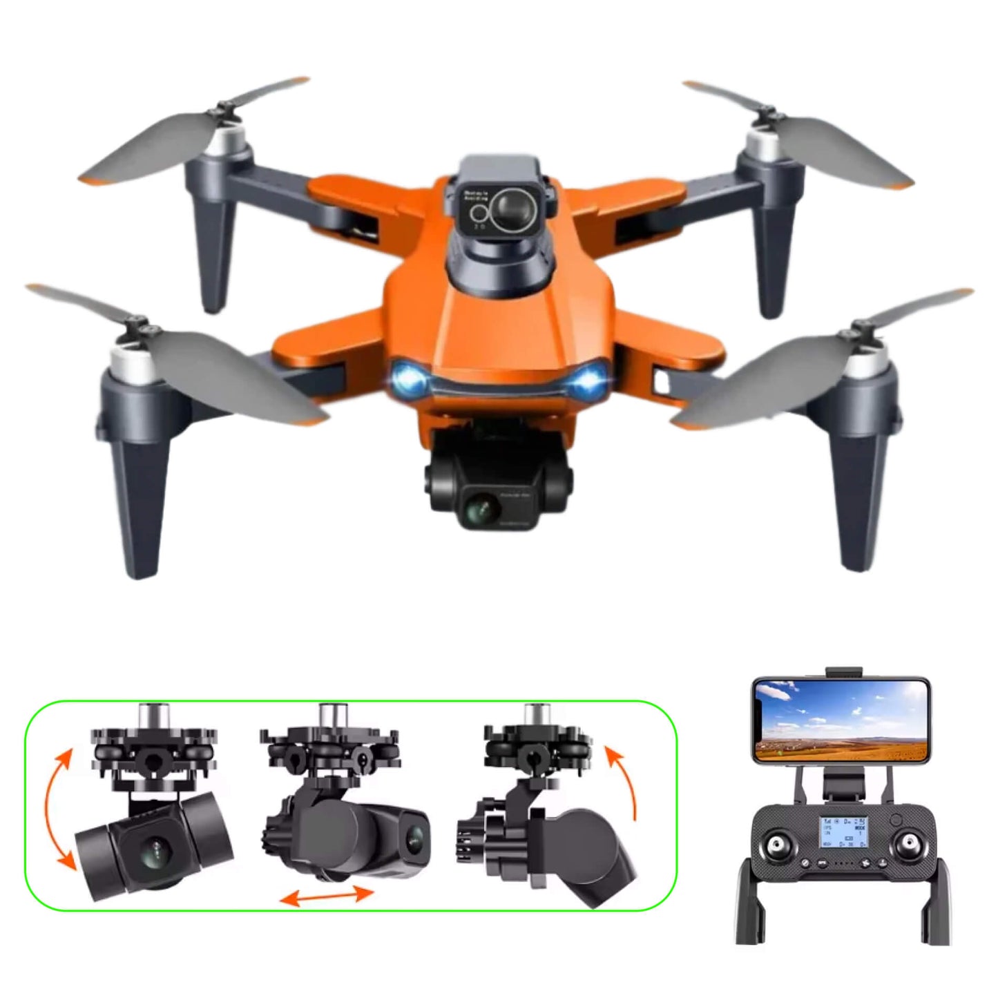 8K HD Dual Camera Drone with GPS and Brushless Motors for Aerial Photography and Videography