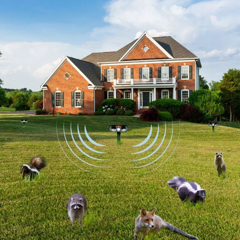 Ultrasonic Pest Repeller | Solar Powered, Long Range & Effective for Gardens and Outdoor Spaces