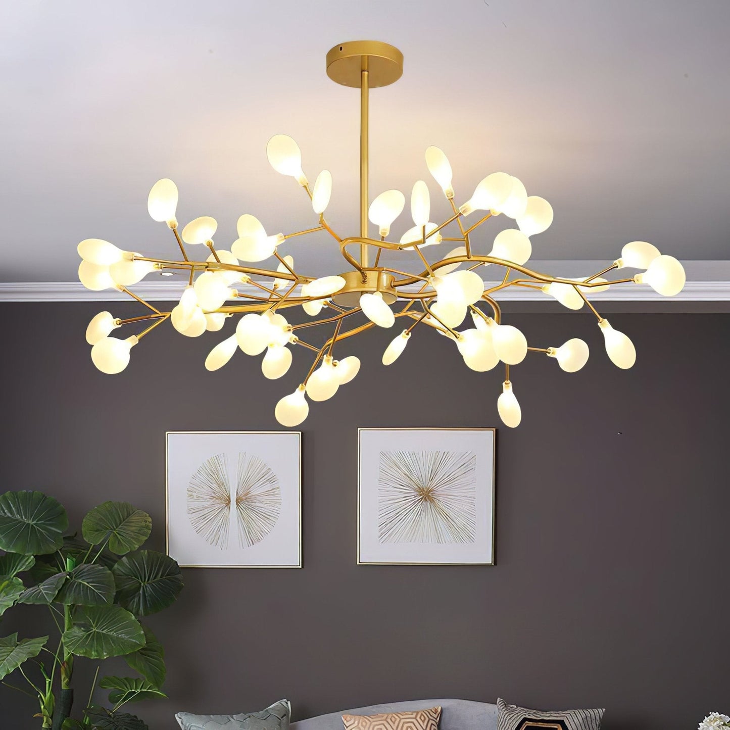 LED Firefly Luxury Chandelier | Modern Design, Indoor Use & Ideal for Living Room, Bedroom, or Restaurant