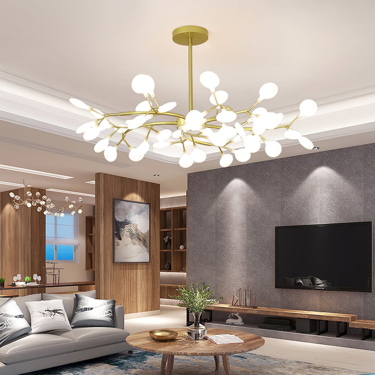 LED Firefly Luxury Chandelier | Modern Design, Indoor Use & Ideal for Living Room, Bedroom, or Restaurant
