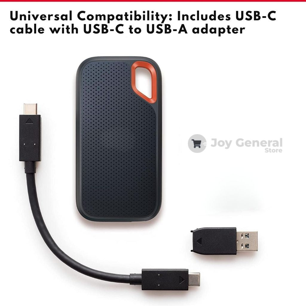 2TB External SSD Hard Drive – High-Speed Portable USB-C Solid State Storage for PC, Laptop & Mac