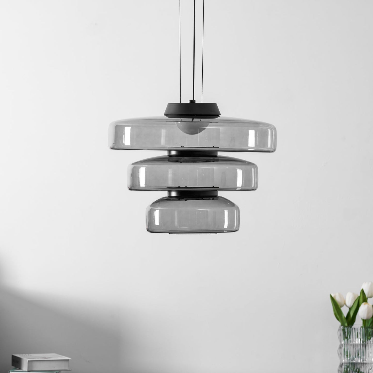 Levels Series Pendant Light | Dimmable, Adjustable Height & Versatile for Indoor Use in Living Rooms and Kitchens