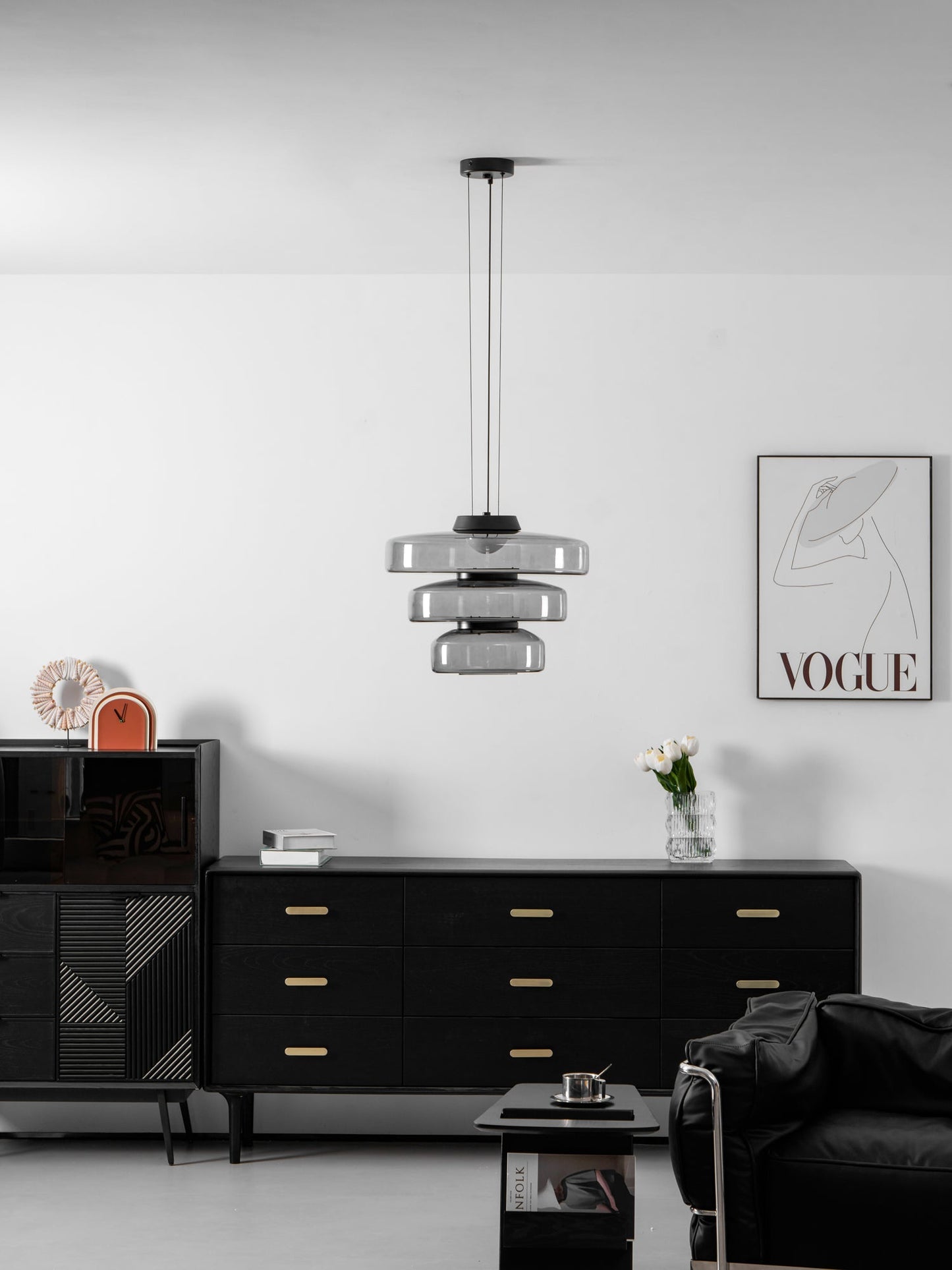 Levels Series Pendant Light | Dimmable, Adjustable Height & Versatile for Indoor Use in Living Rooms and Kitchens