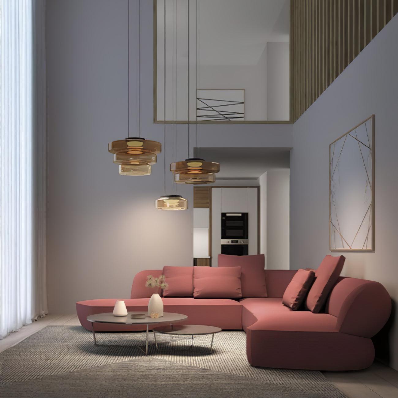 Levels Series Pendant Light | Dimmable, Adjustable Height & Versatile for Indoor Use in Living Rooms and Kitchens