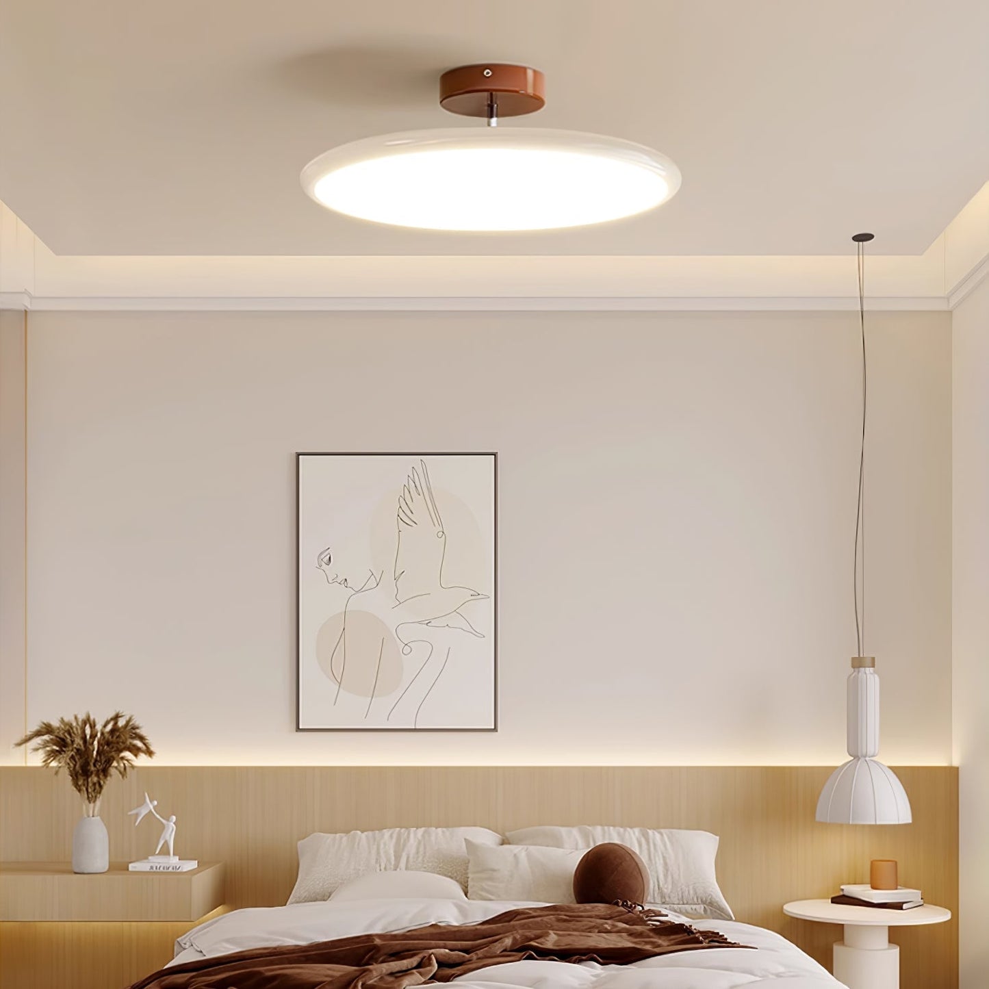 Adjustable Ceiling Lamp | Sleek Circular Design with Customizable Lighting for Indoor Spaces