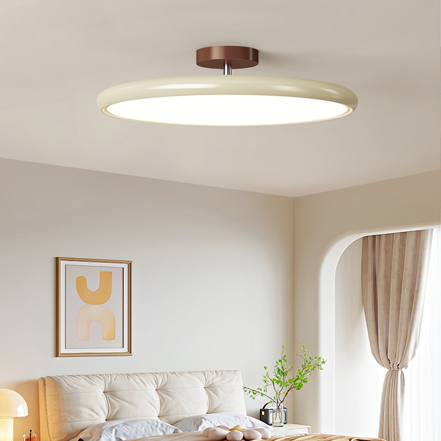 Adjustable Ceiling Lamp | Sleek Circular Design with Customizable Lighting for Indoor Spaces