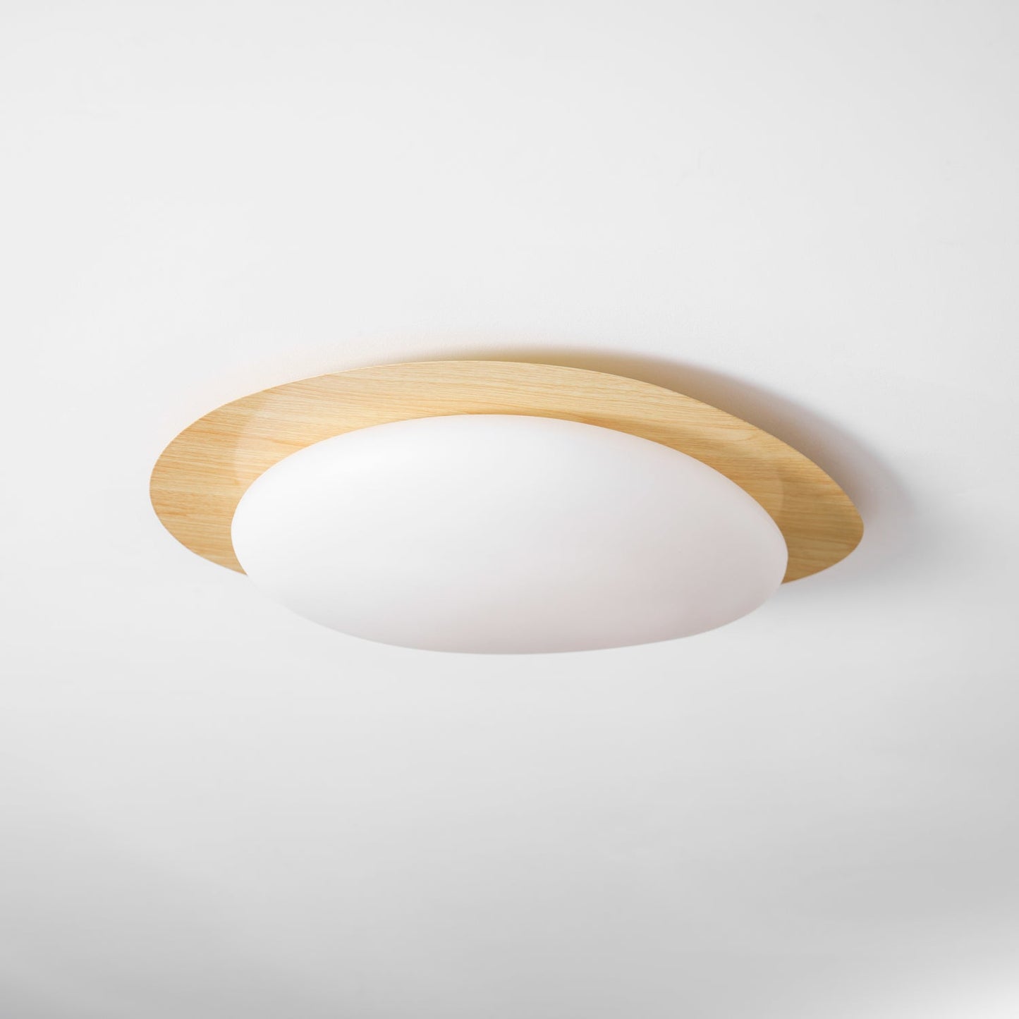 Nordic Ceiling Light | Ceiling Mount light fixture, Dimmable, Walnut Wood Grain Finish & Ideal for Indoor Home Decor