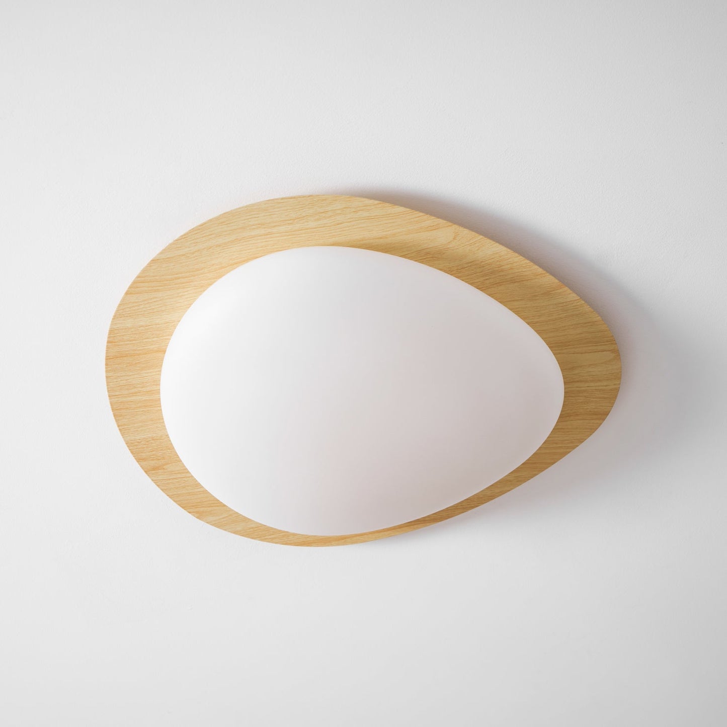 Nordic Ceiling Light | Ceiling Mount light fixture, Dimmable, Walnut Wood Grain Finish & Ideal for Indoor Home Decor