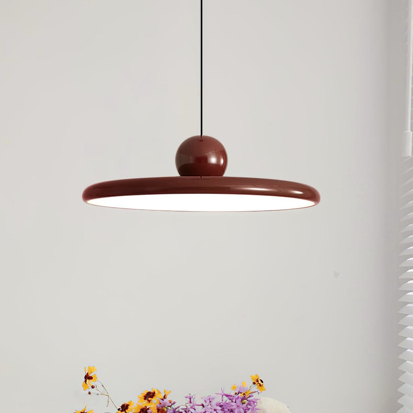 LED Pendant Swag Light Fixture - Adjustable Hanging Lamp for Living Room, Bedroom & Dining Areas