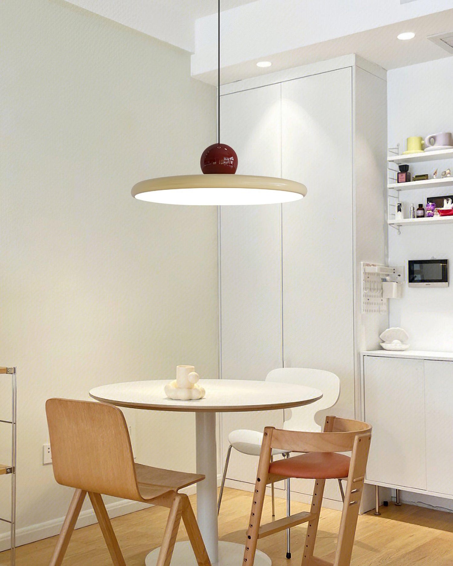 LED Pendant Swag Light Fixture - Adjustable Hanging Lamp for Living Room, Bedroom & Dining Areas