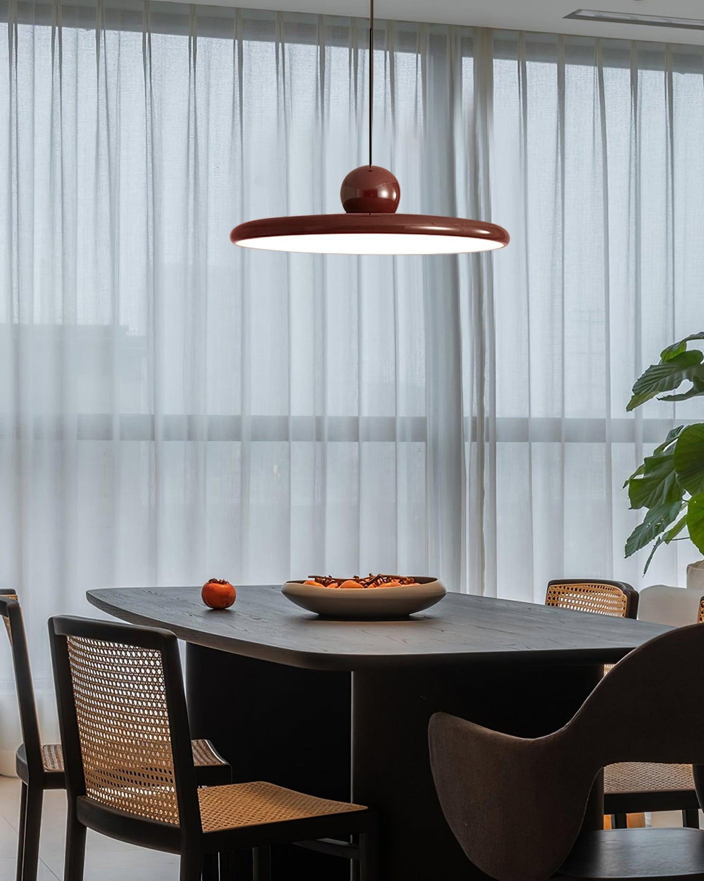 LED Pendant Swag Light Fixture - Adjustable Hanging Lamp for Living Room, Bedroom & Dining Areas