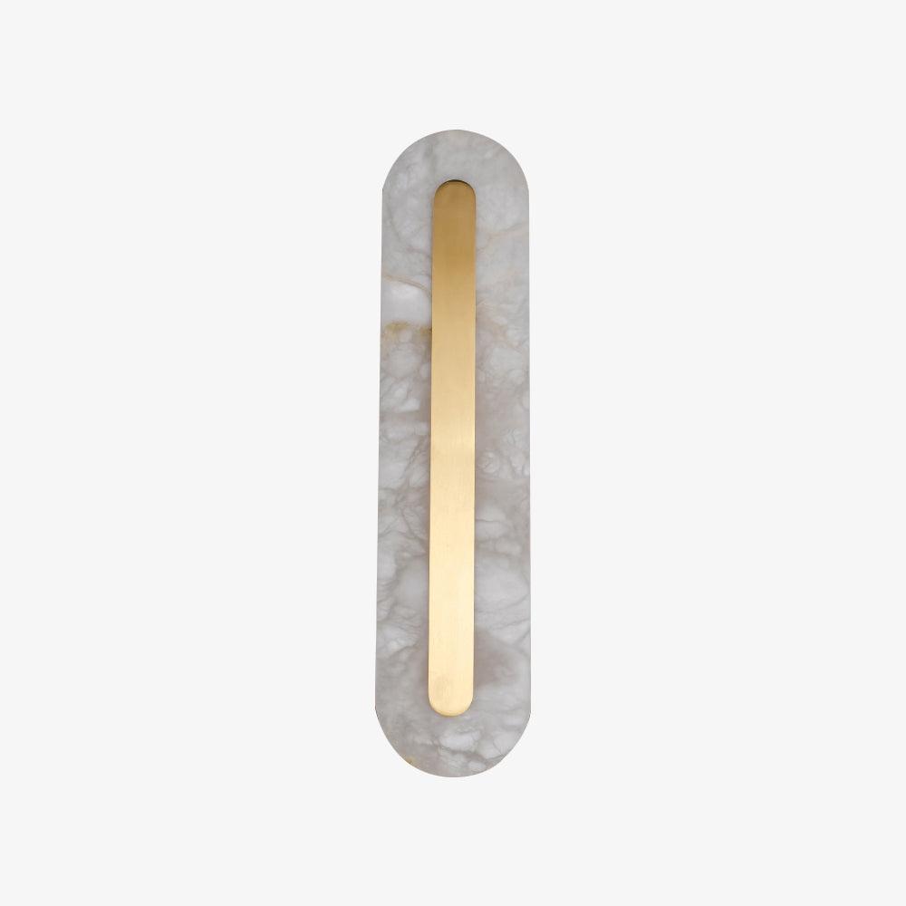 Alabaster Rounded Wall Light Fixture - Modern Sconce for Living Room & Hallway Lighting