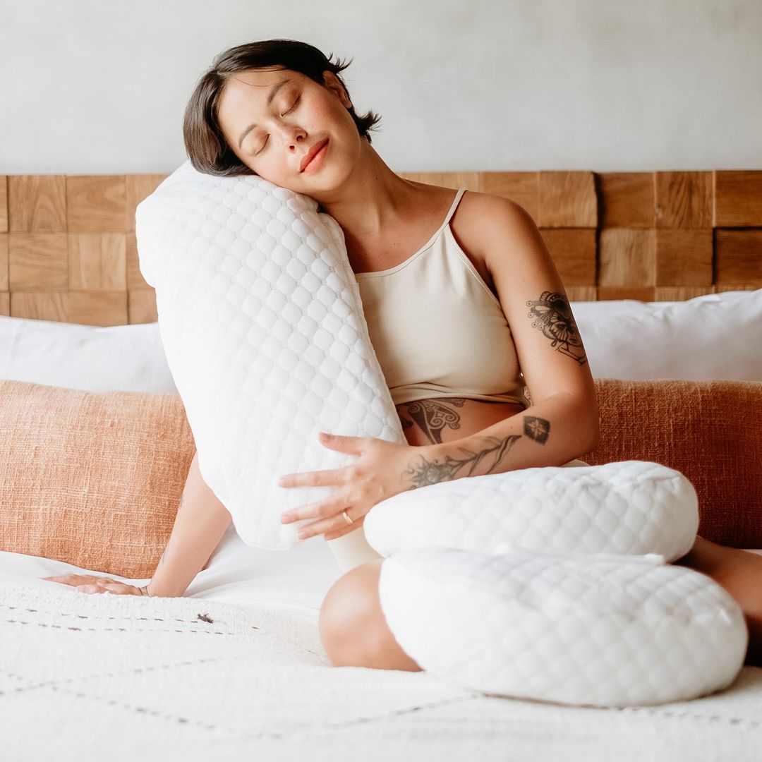 Adjustable Pregnancy Pillow with Full Body Support – Side-Sleeping Maternity Pillow for Pregnant Women | Back & Hip Pain Relief Body Pillow