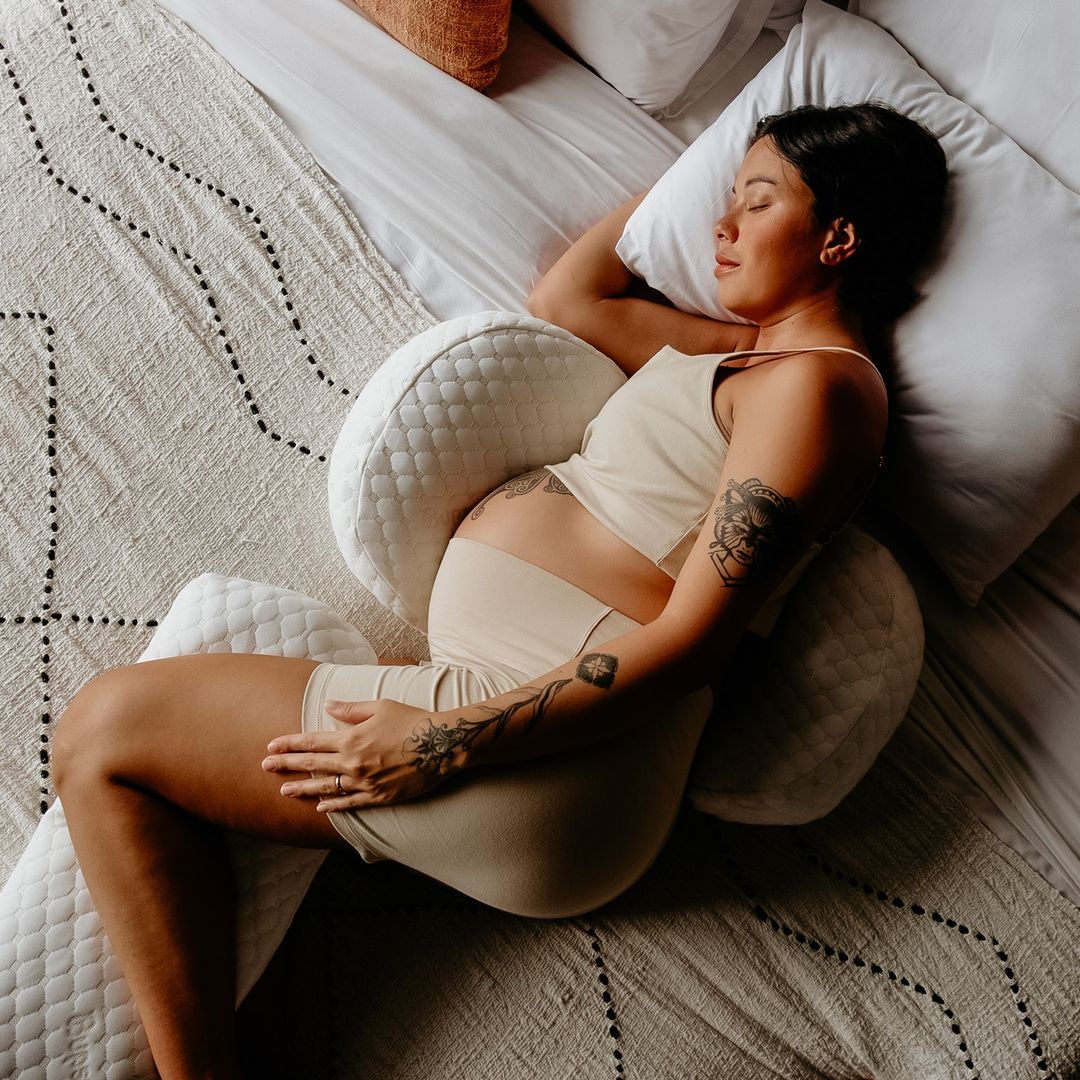 Adjustable Pregnancy Pillow with Full Body Support – Side-Sleeping Maternity Pillow for Pregnant Women | Back & Hip Pain Relief Body Pillow