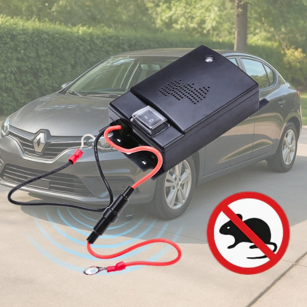 Ultrasonic Car Mice Repeller | Portable, Self-Powered & Effective for Vehicle Protection Against Rodents