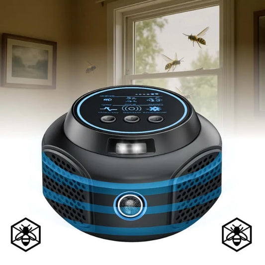 Ultrasonic Wasp & Hornet Repellent Plug-In | Chemical-Free Indoor & Outdoor Protection to Prevent Nests Around Home, Pool or Patio (3200 sq. ft.)