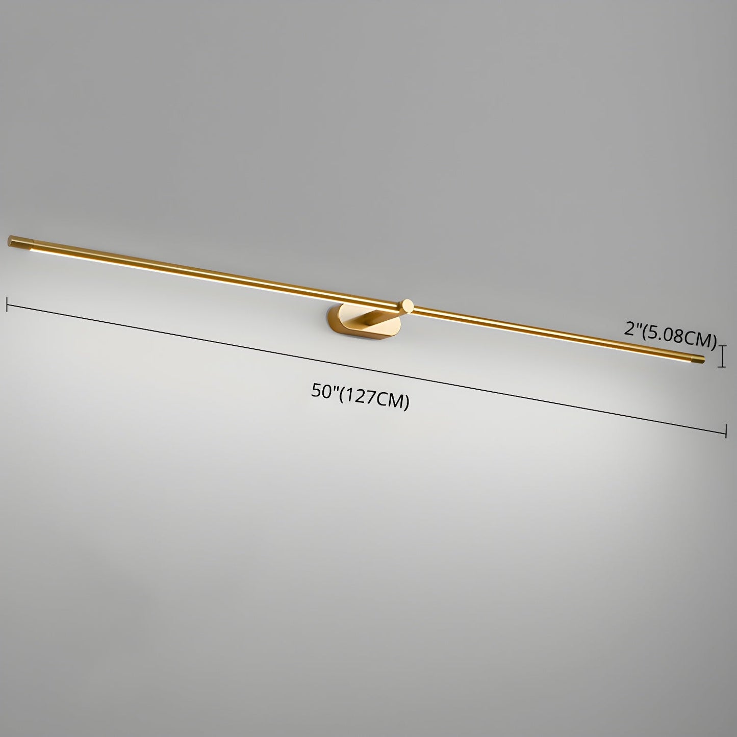 Minimalist Linear Rechargeable Wall Lamp | Touch Sensor, USB Charging & Ideal for Bathrooms and Dressing Rooms