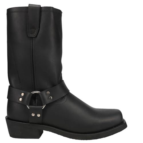 Men's Black Harness Boot - Non-Slip, Oil-Resistant & Ideal for Rugged Outdoor Wear