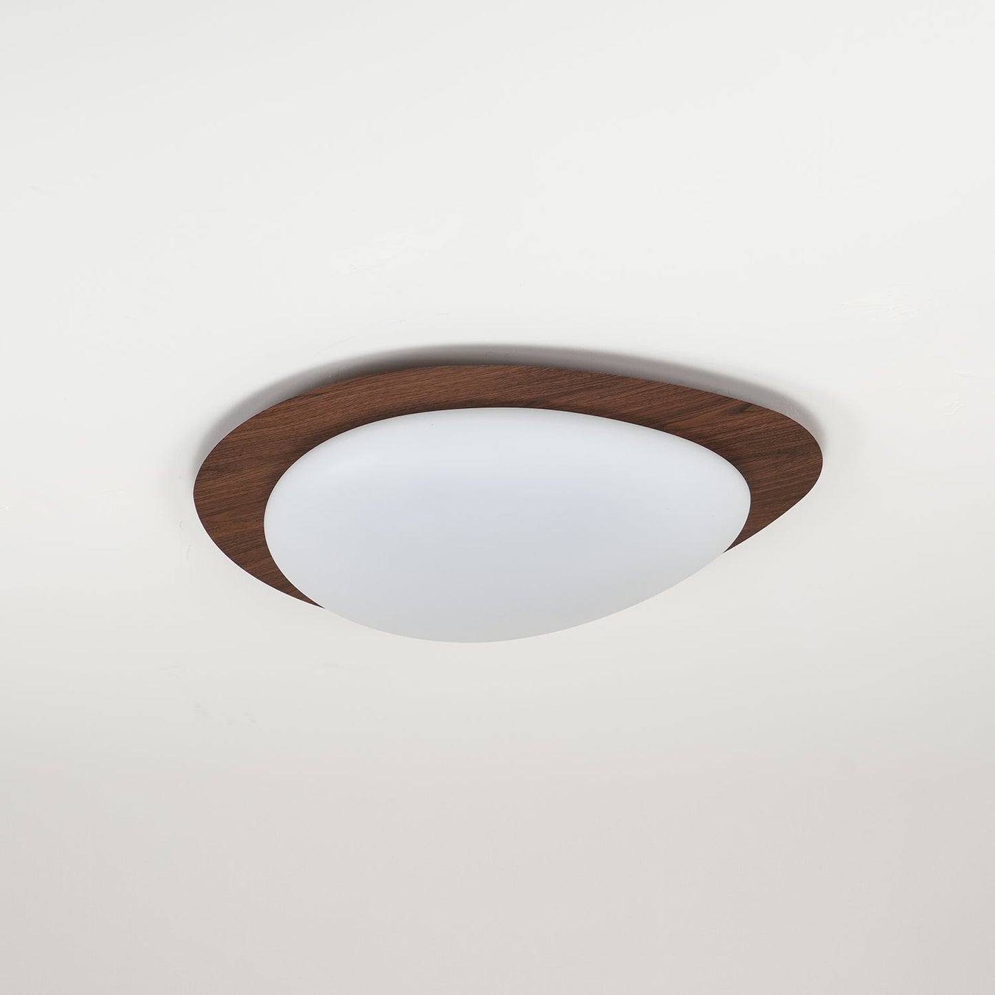 Nordic Ceiling Light | Ceiling Mount light fixture, Dimmable, Walnut Wood Grain Finish & Ideal for Indoor Home Decor