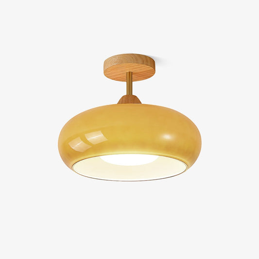 Bauhaus Glass Ceiling Lamp | Vintage Design, Moisture Resistant & Ideal for Mid-Century Modern Decor in Bedrooms and Dining Rooms