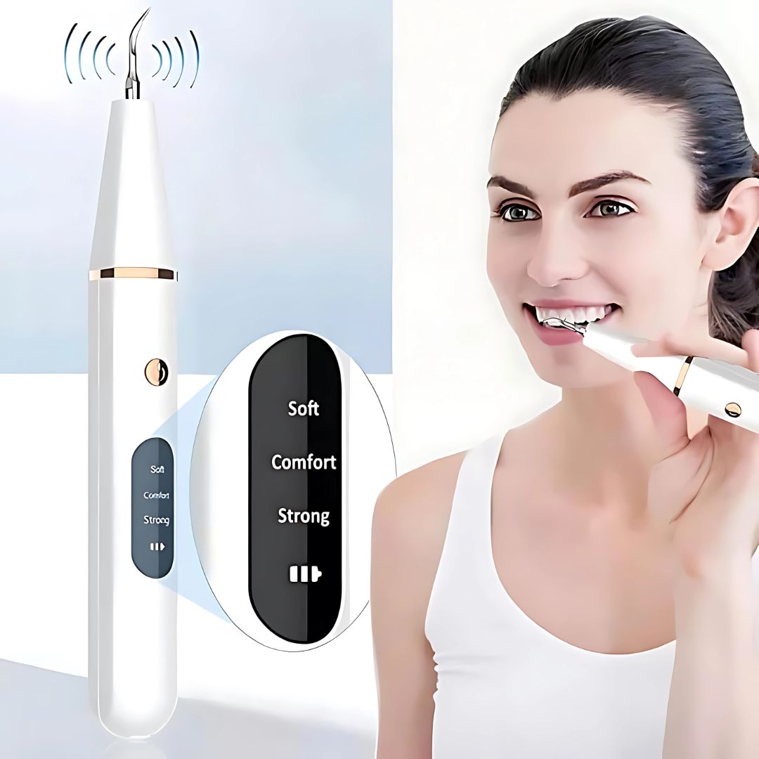 Ultrasonic Teeth Cleaner | Deep Plaque & Tartar Remover for Home Use, Promotes Gum Health