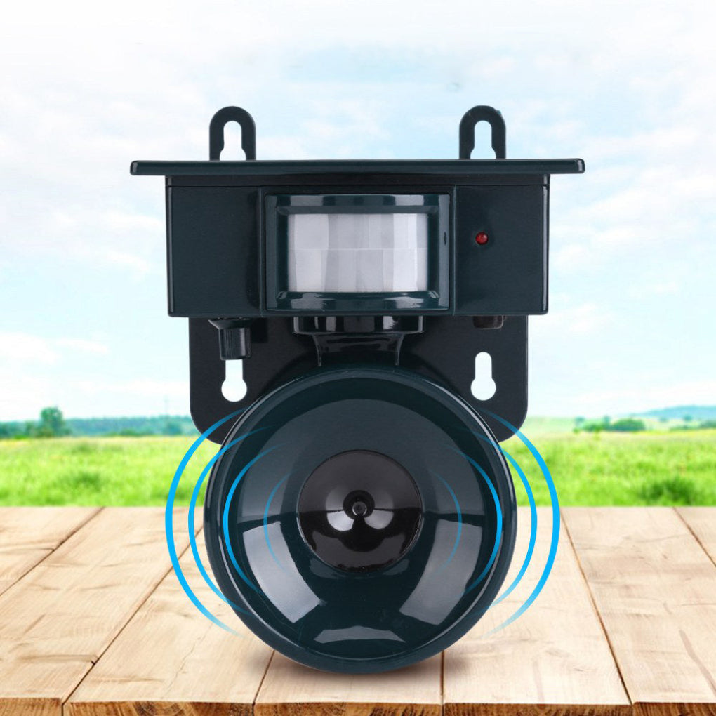 Motion Sensor Bird Deterrent - Pigeon & Crow Repeller with Sound Scare Technology for Effective Bird Control