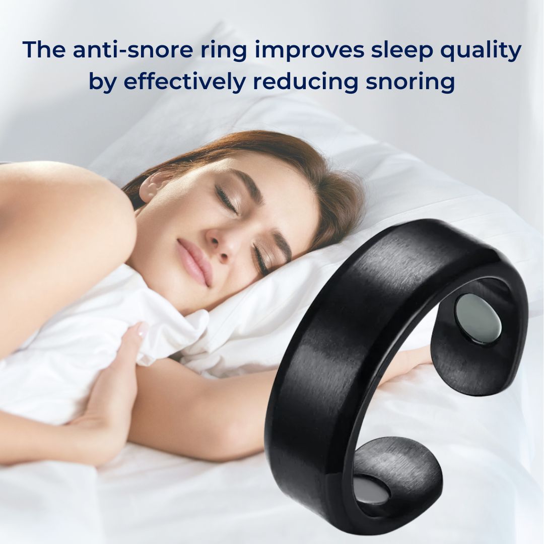 Anti-Snore Ring | Reduces Snoring, Clears Airways & Improves Sleep Quality for Restful Nights