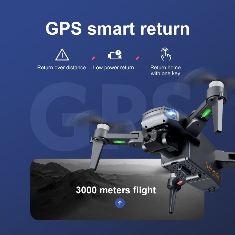 8K HD Dual Camera Drone with GPS and Brushless Motors for Aerial Photography and Videography