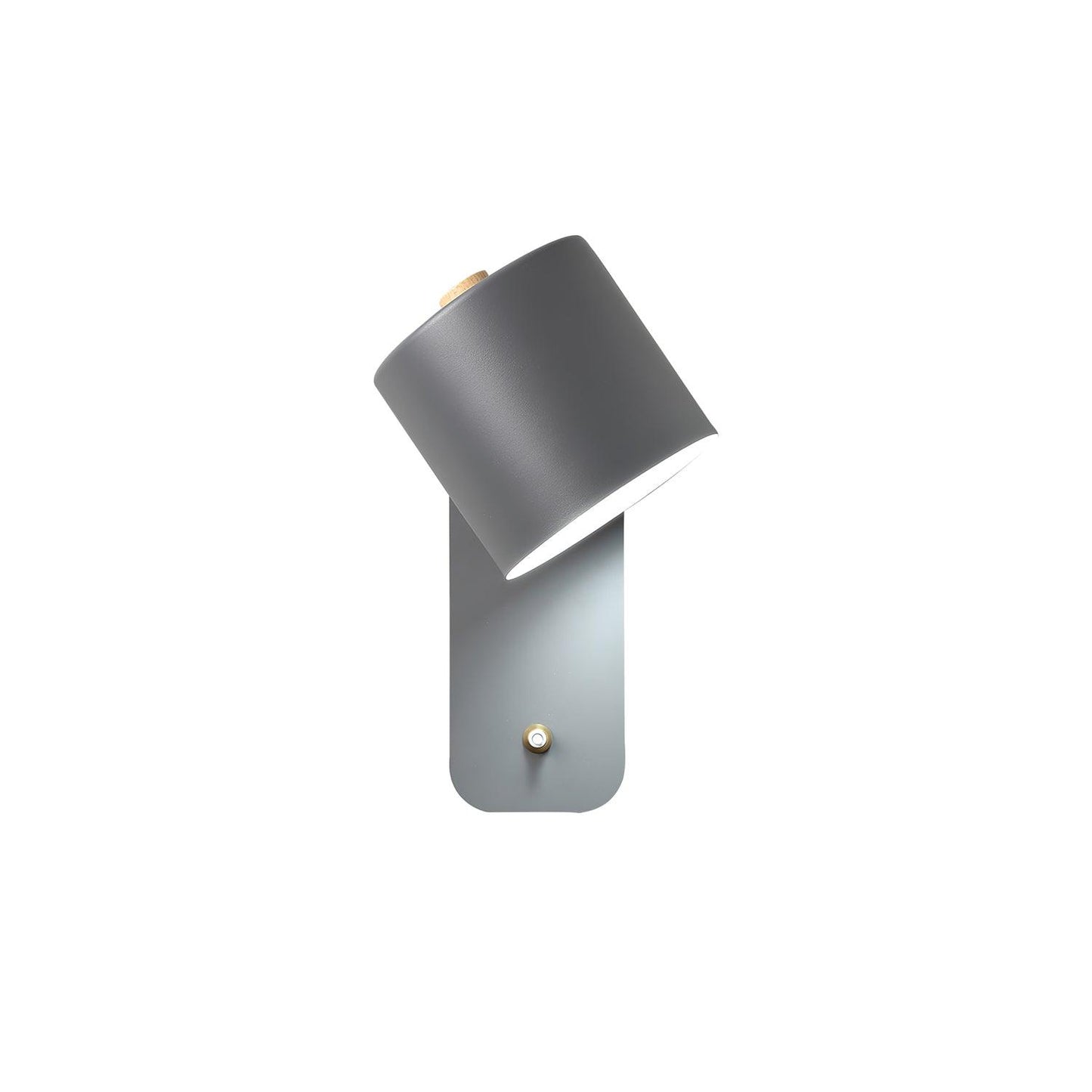 Rotatable Cylinder Plug-in Wall Lamp with Adjustable Brightness for Living Room & Bedroom Lighting