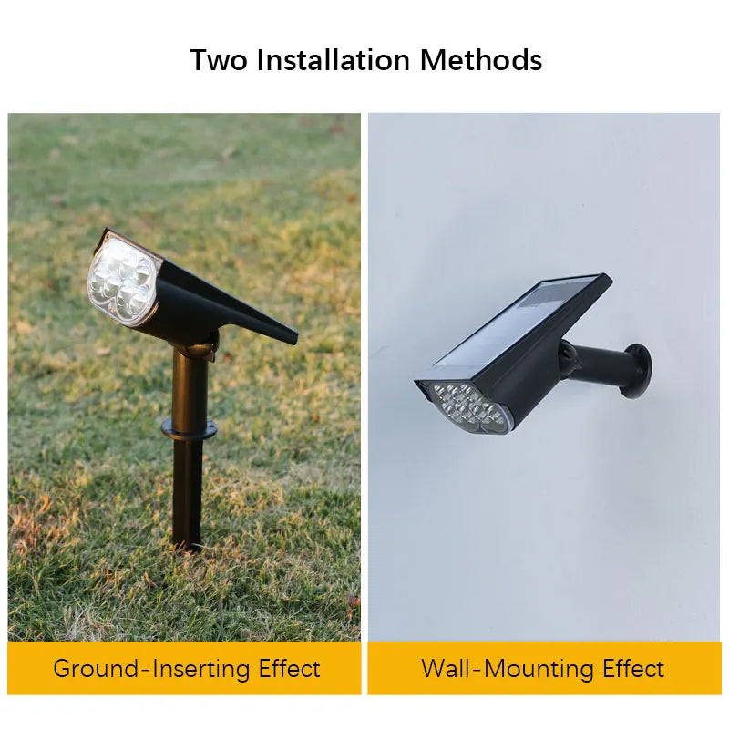 Waterproof Solar Powered Garden Lights | Led outdoor lights, Adjustable Brightness & RGB for Garden, Patio, and Solar Lawn lights