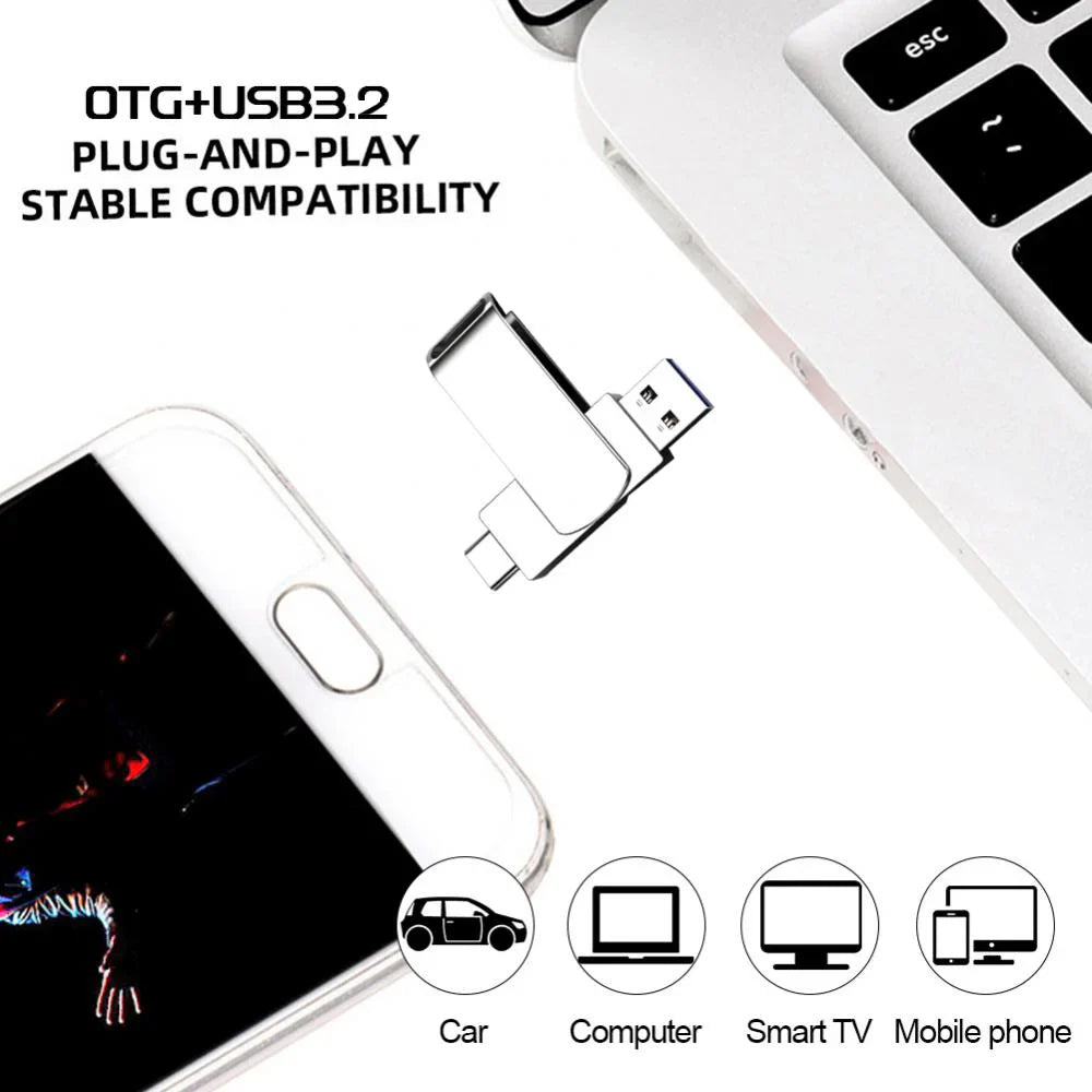 1TB USB 3.0 & 8TB Type-C High-Speed Flash Drive – Maximum Storage Capacity and Speed