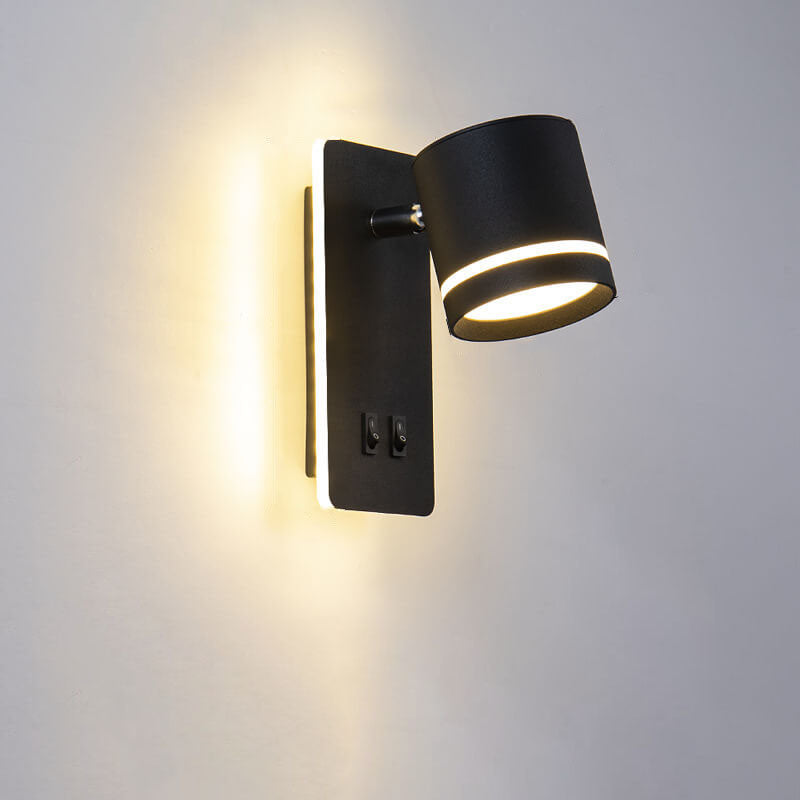 Rotatable LED Square Wall Sconce - Nordic Minimalist Spotlight for Reading & Accent Lighting
