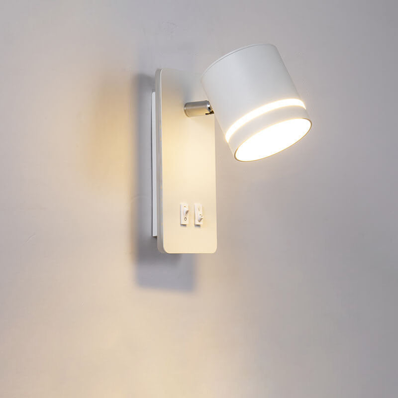 Rotatable LED Square Wall Sconce - Nordic Minimalist Spotlight for Reading & Accent Lighting