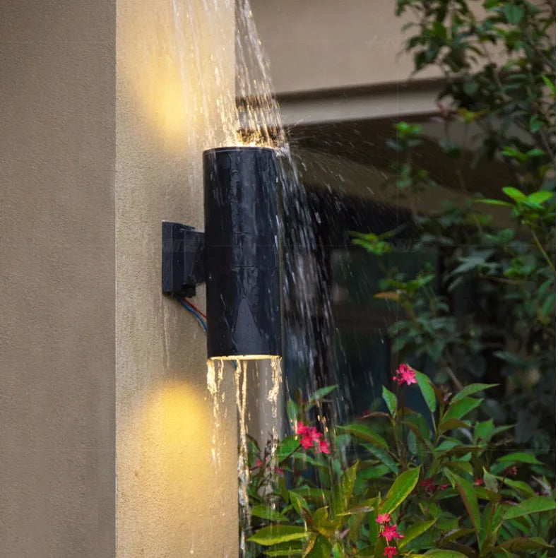 Cylinder Waterproof Outdoor Up and Down LED Wall Lights | Exterior lighting fixtures |  Modern Exterior Wall Sconce lights, IP65 Rated & Ideal for Porch, Patio, and Garden Use