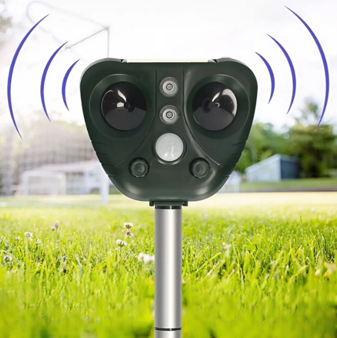 Ultrasonic Bird Repeller | Solar-Powered, Waterproof & Effective for Gardens, Yards, Farms & Outdoor Spaces