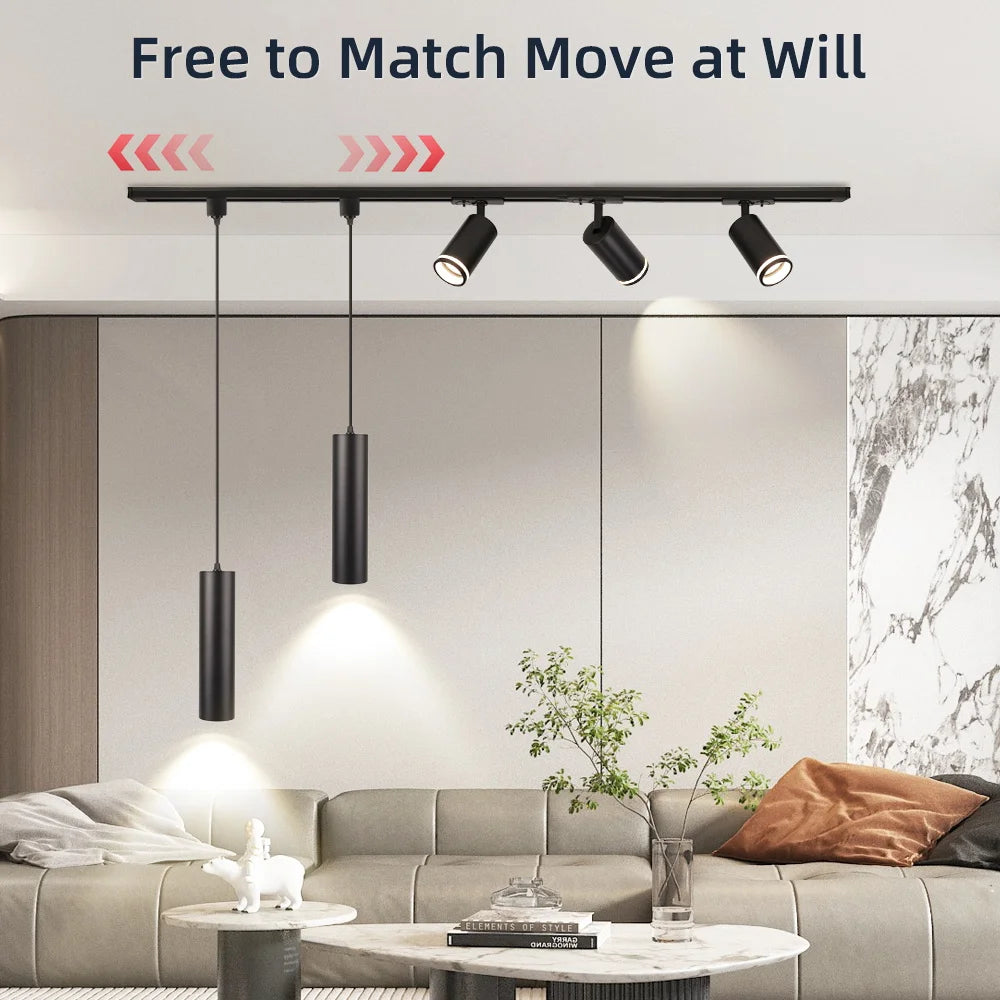 Sleek Cylinder Track Light | Dimmable, 30° Beam Angle & Ideal for Modern Interiors and Accent Lighting