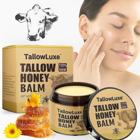TallowLuxe™ Natural Beef Tallow for Skin, Face & Body Cream – Anti-Aging Beef Tallow Moisturizer Balm | Before and After Skincare Results for Damaged Skin