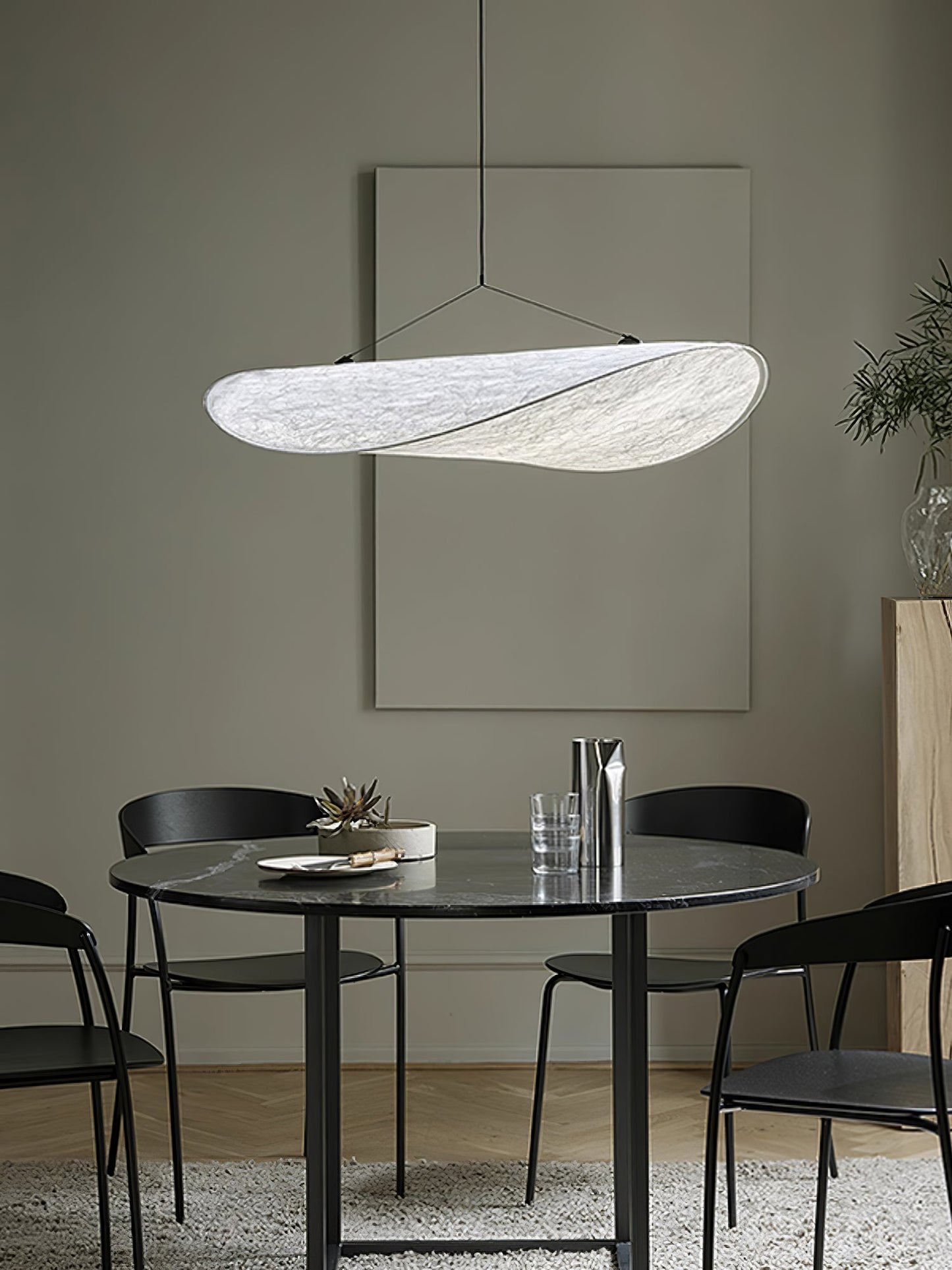 Nordic Silk Cloud Pendant Lamp | Dimmable, Adjustable Height & Ideal for Modern Indoor Decor | Wabi-sabi Style