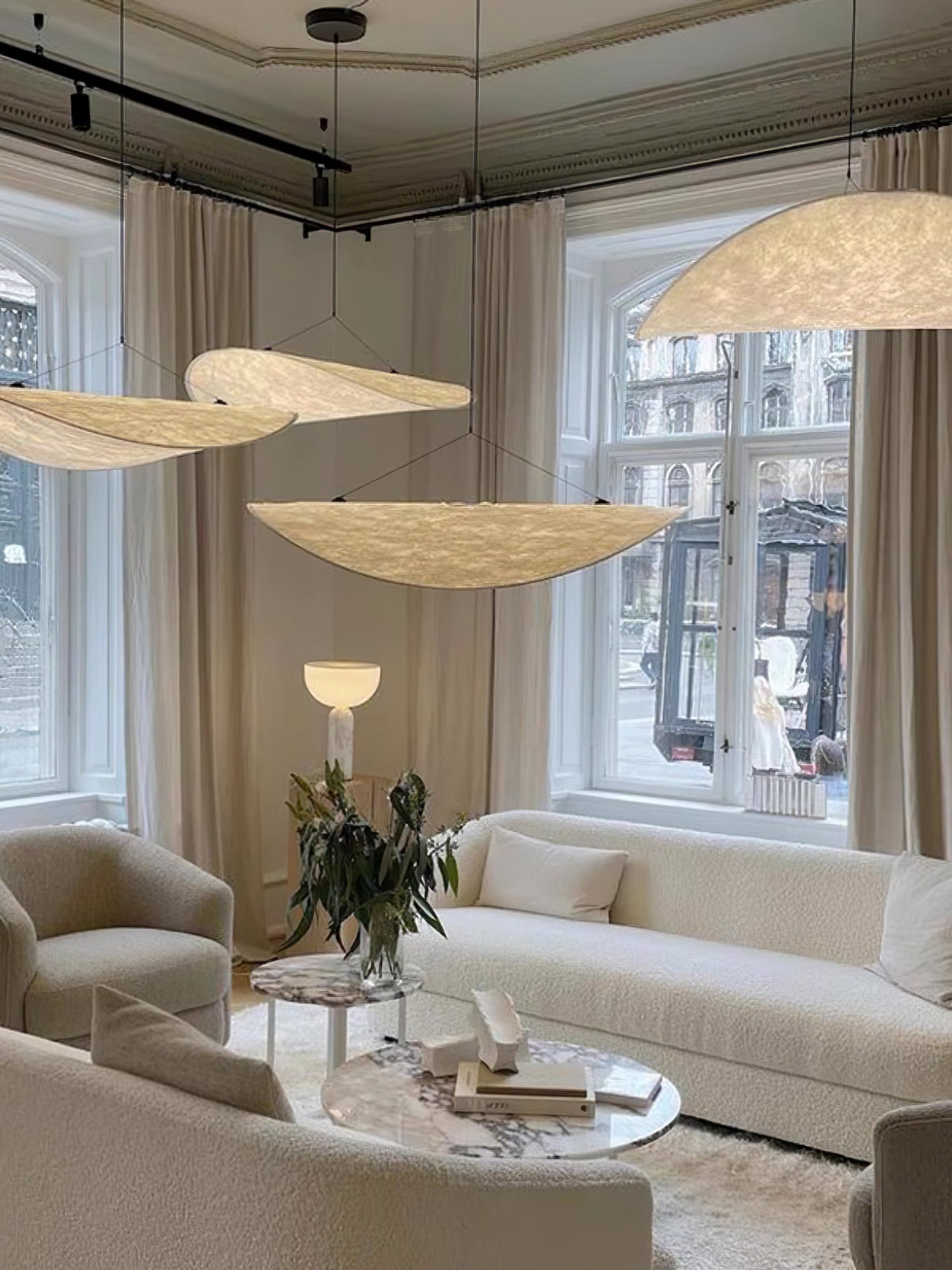 Nordic Silk Cloud Pendant Lamp | Dimmable, Adjustable Height & Ideal for Modern Indoor Decor | Wabi-sabi Style