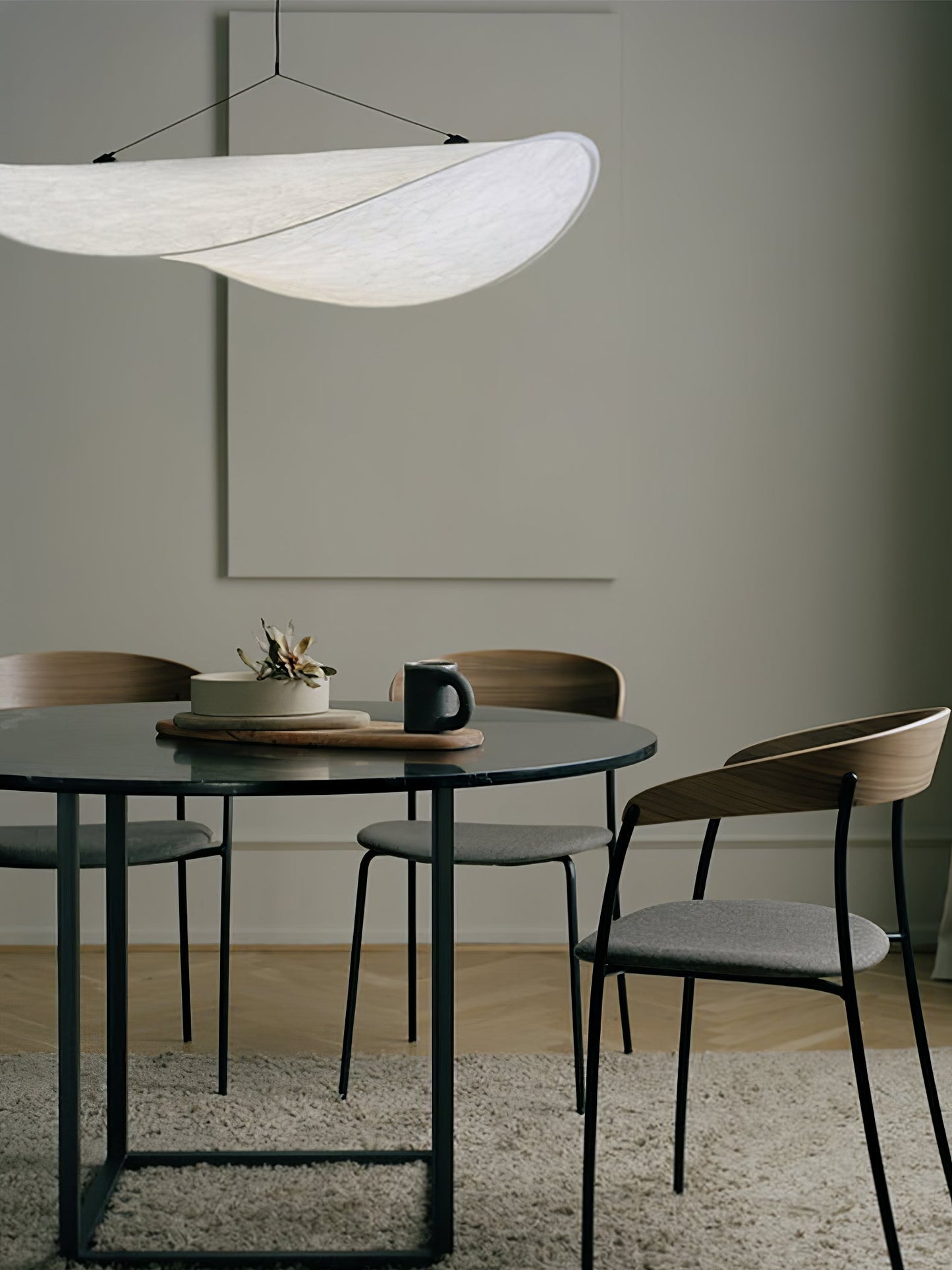 Nordic Silk Cloud Pendant Lamp | Dimmable, Adjustable Height & Ideal for Modern Indoor Decor | Wabi-sabi Style