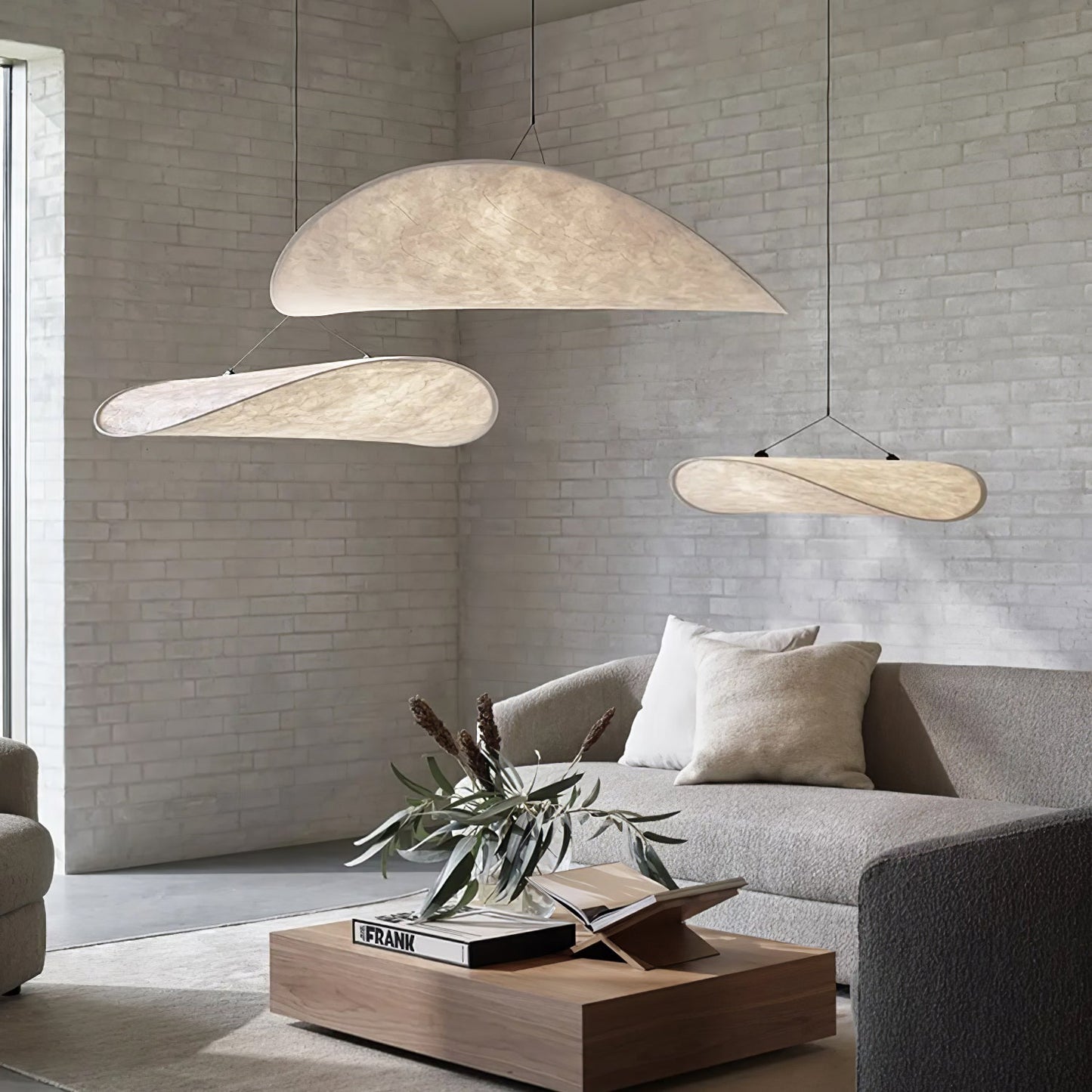 Nordic Silk Cloud Pendant Lamp | Dimmable, Adjustable Height & Ideal for Modern Indoor Decor | Wabi-sabi Style