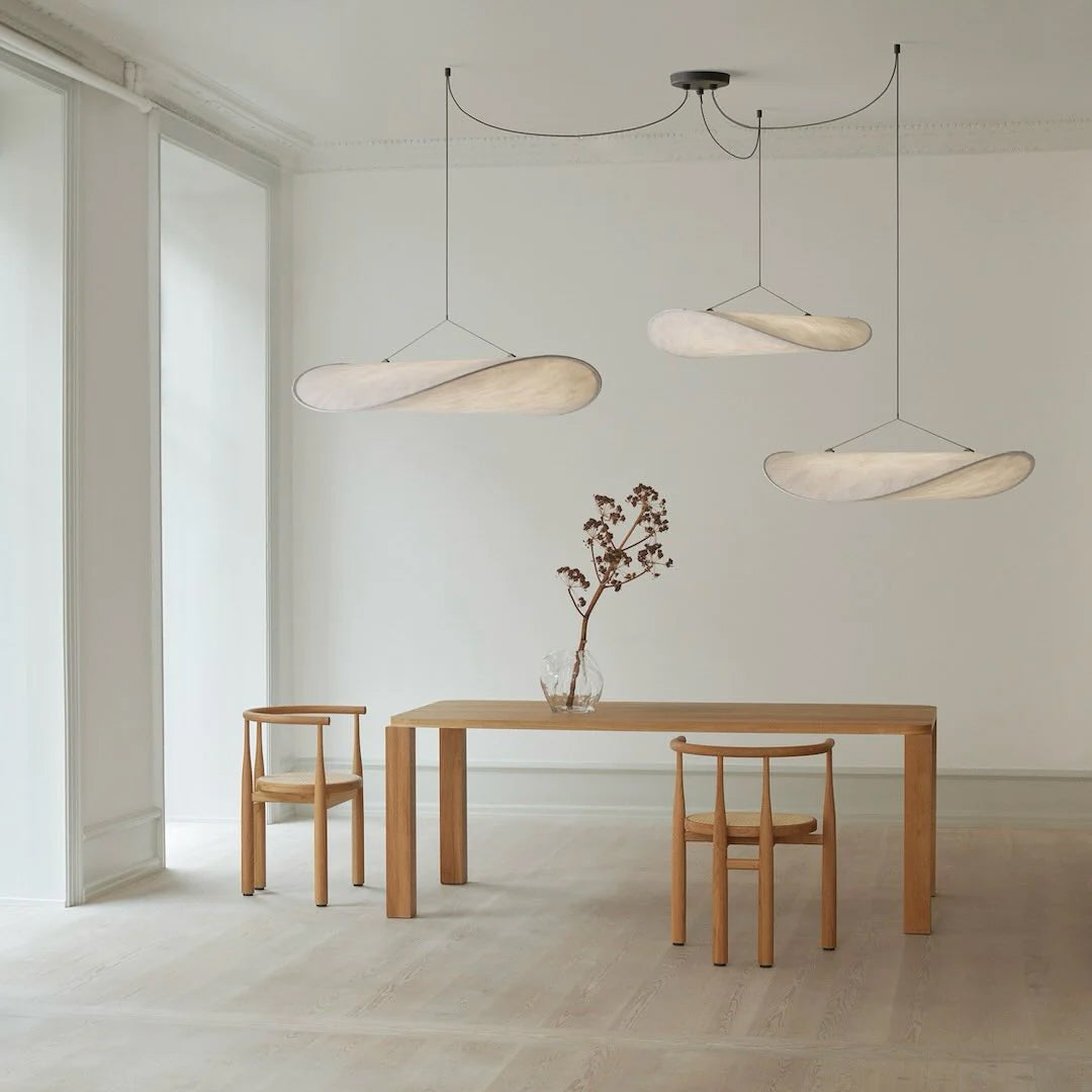 Nordic Silk Cloud Pendant Lamp | Dimmable, Adjustable Height & Ideal for Modern Indoor Decor | Wabi-sabi Style