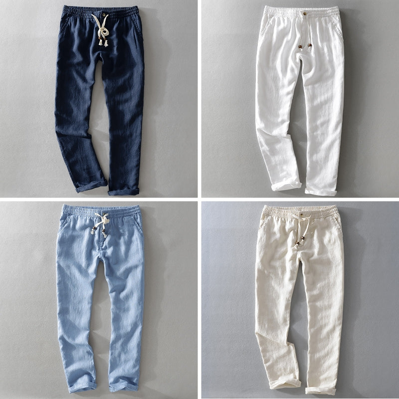 Linen Pants Clothes | Casual Lightweight Linen Pants for Women & Mens Linen Pants with Drawstring Closure