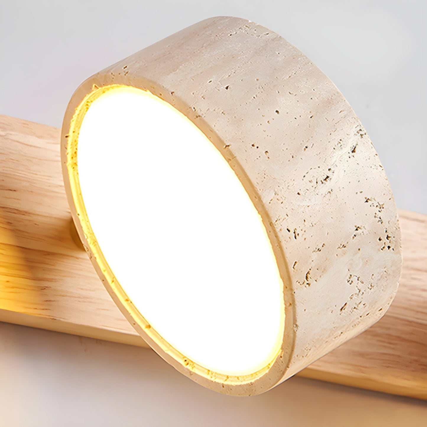 Travertine Duo Wall Light | Dimmable, Dual Light Setup & Ideal for Bedrooms and Living Areas