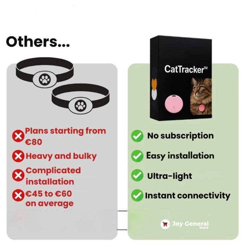 GPS Cat Tracker | Lightweight, Waterproof & No Subscription Needed for Real-Time Tracking